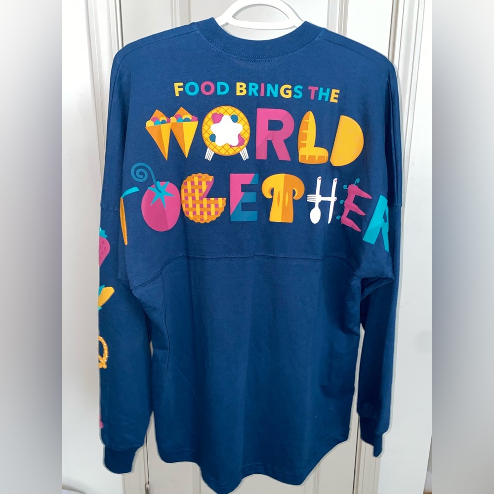 2022 Disney World Epcot International Food & Wine Festival Blue Spirit Jersey - Picture 4 of 5